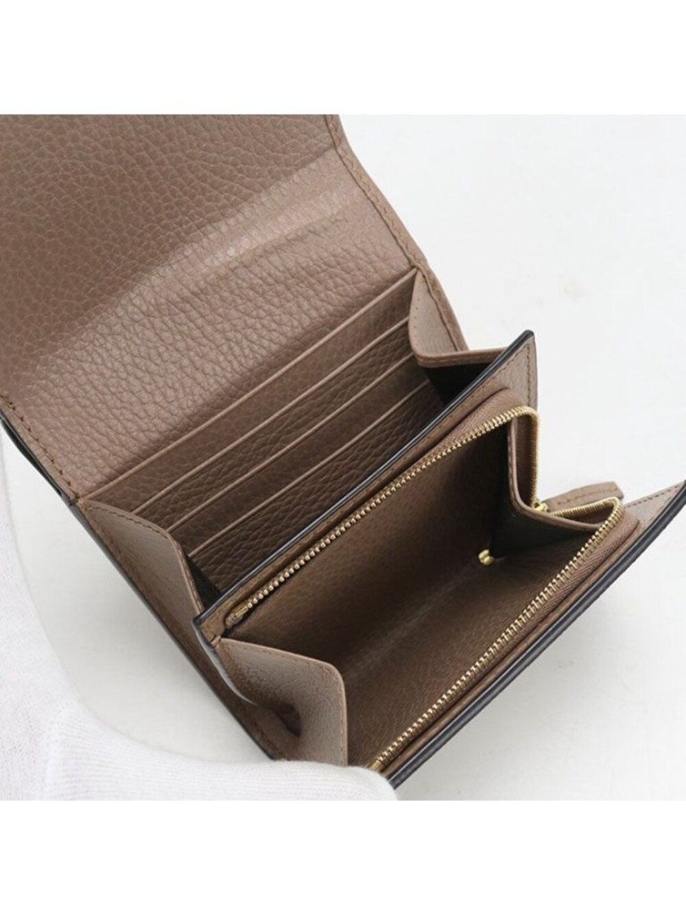Gucci Compact Wallet Double Bifold GG Supreme Leather - Picture 5 of 7